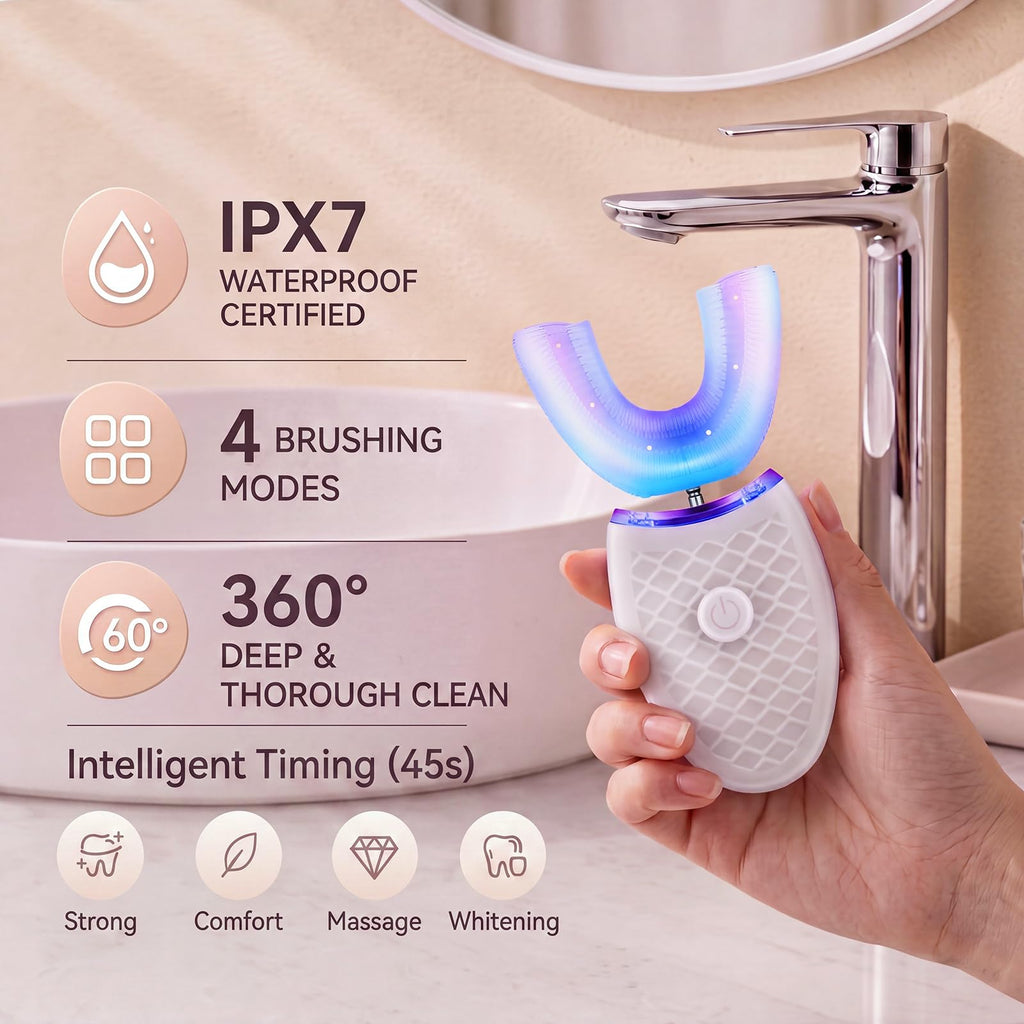 2 Pack U Shaped Automatic Toothbrushes E39469