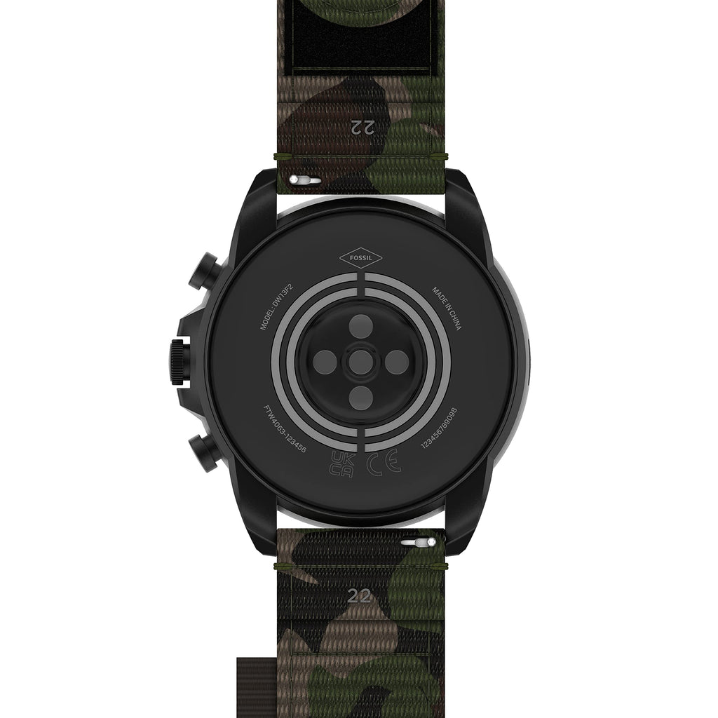 Black Stainless Steel Touchscreen Smart Watch X74855