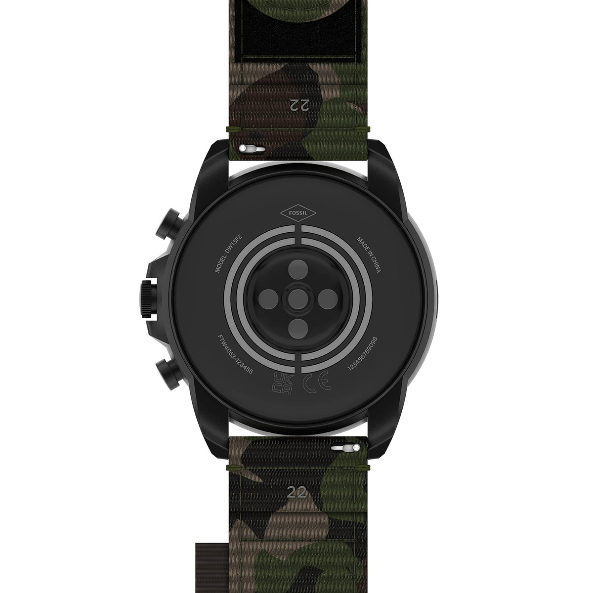 Black Stainless Steel Touchscreen Smart Watch X74855
