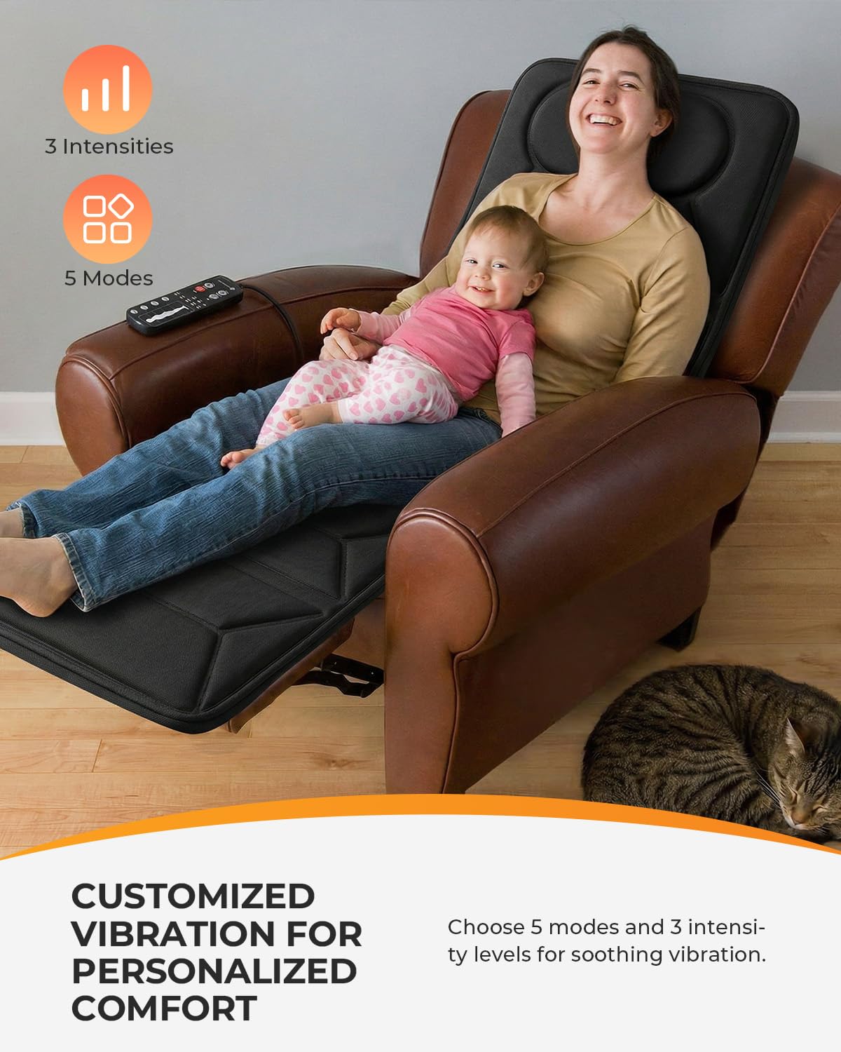 Full Body Massage Mat with Heat, 10 Motors Vibration A2026