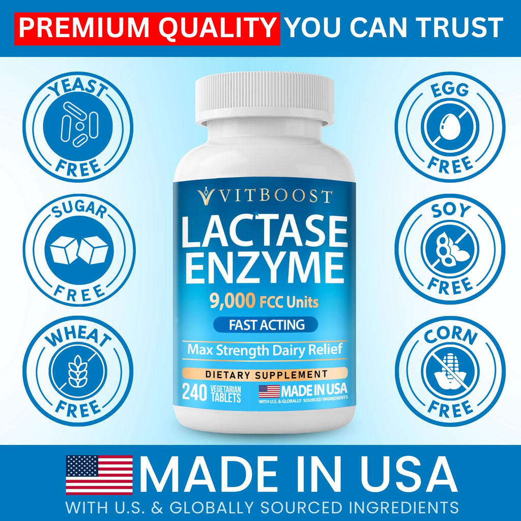 Lactase Enzyme 240 Tablets J58860