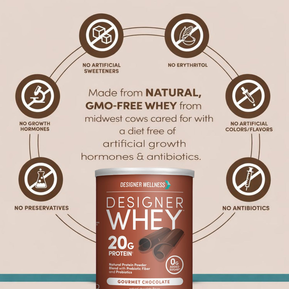 Chocolate Whey Protein Powder 12 oz I341