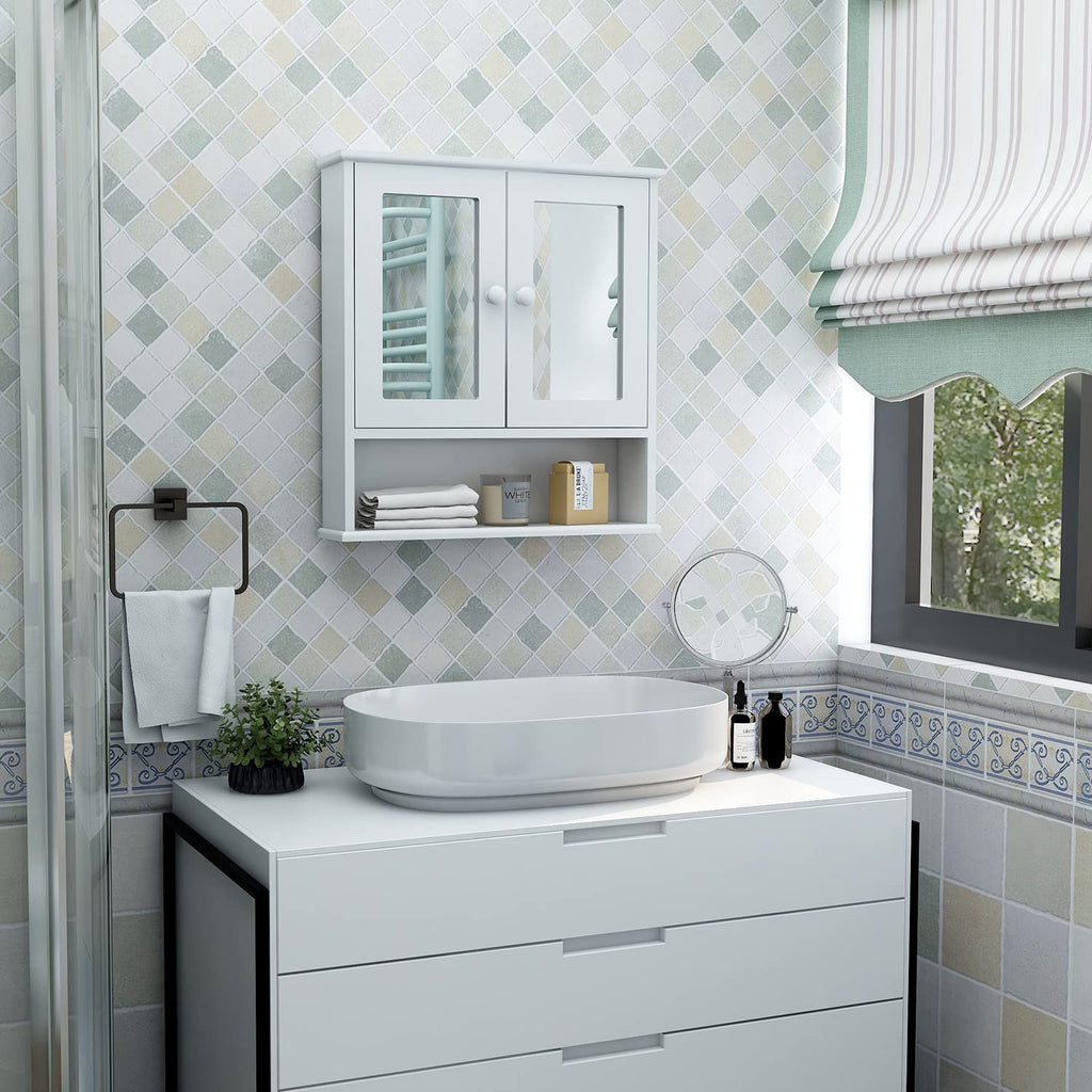 Medicine Cabinet with Mirror 2 Doors T817510