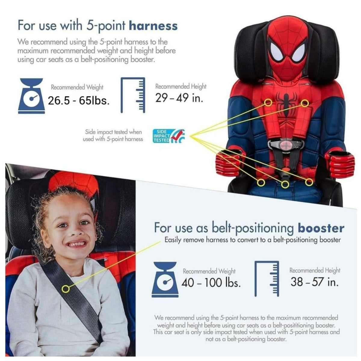 2-in-1 Car Seat Forward-Facing Harness & Booster Mode I787579