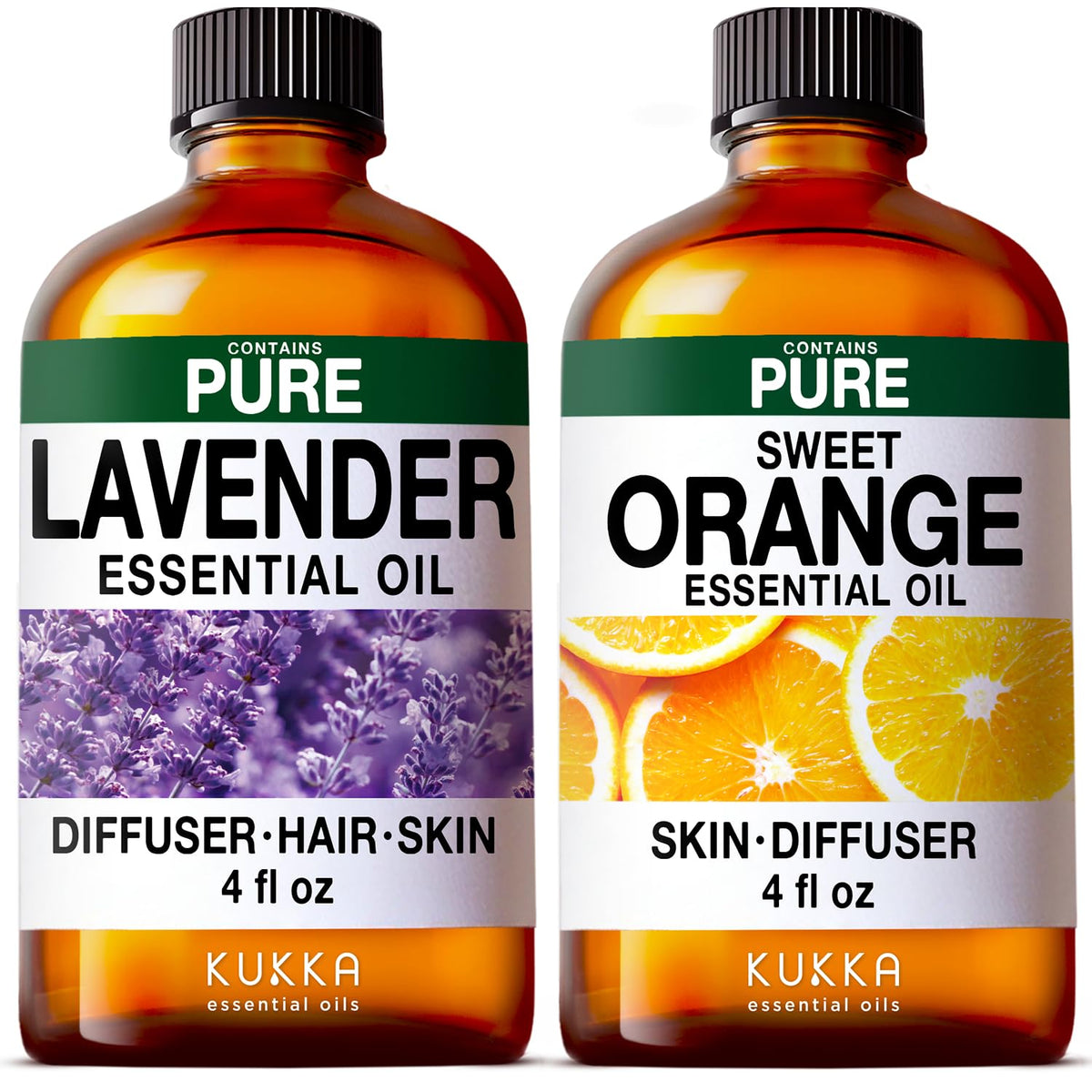 Lavender & Orange Essential Oil Set 2x4 fl oz C776670
