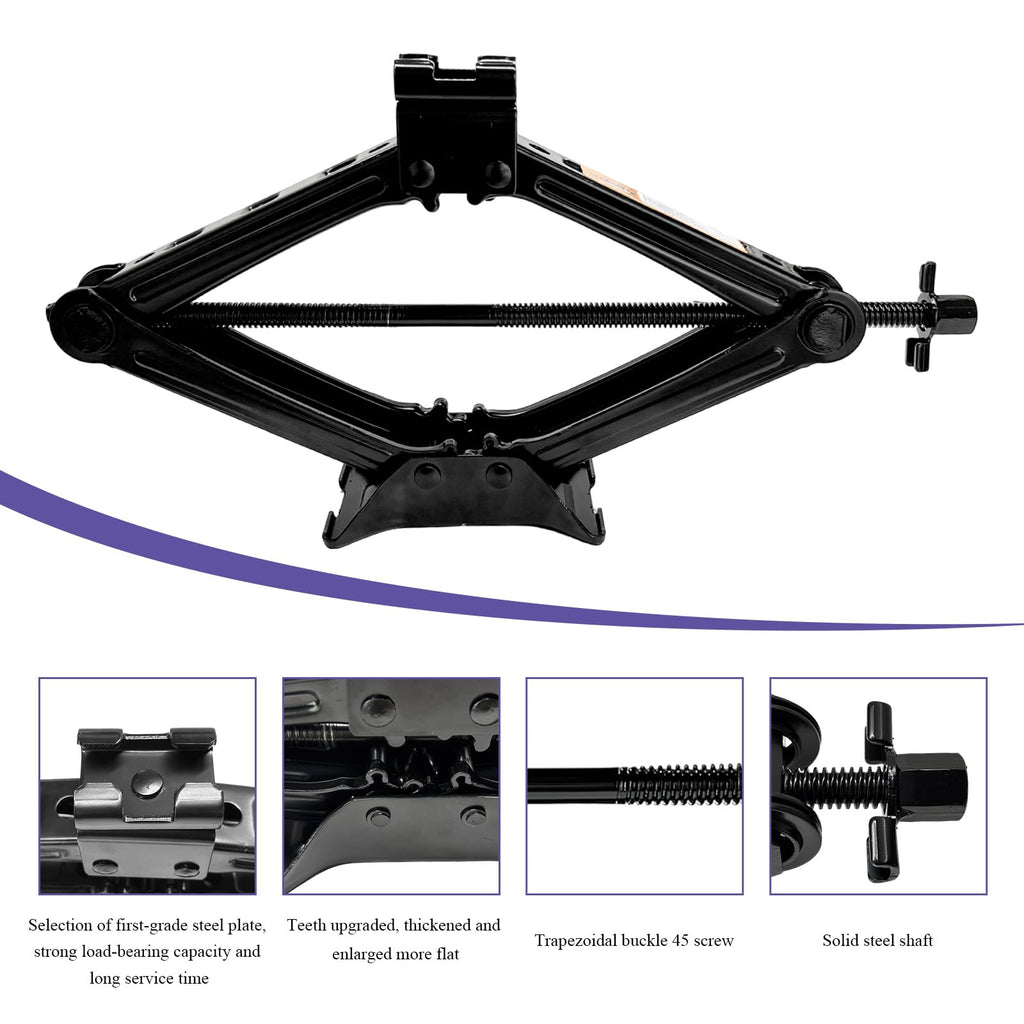 2 Ton Scissor Jack with Lug Wrench B848