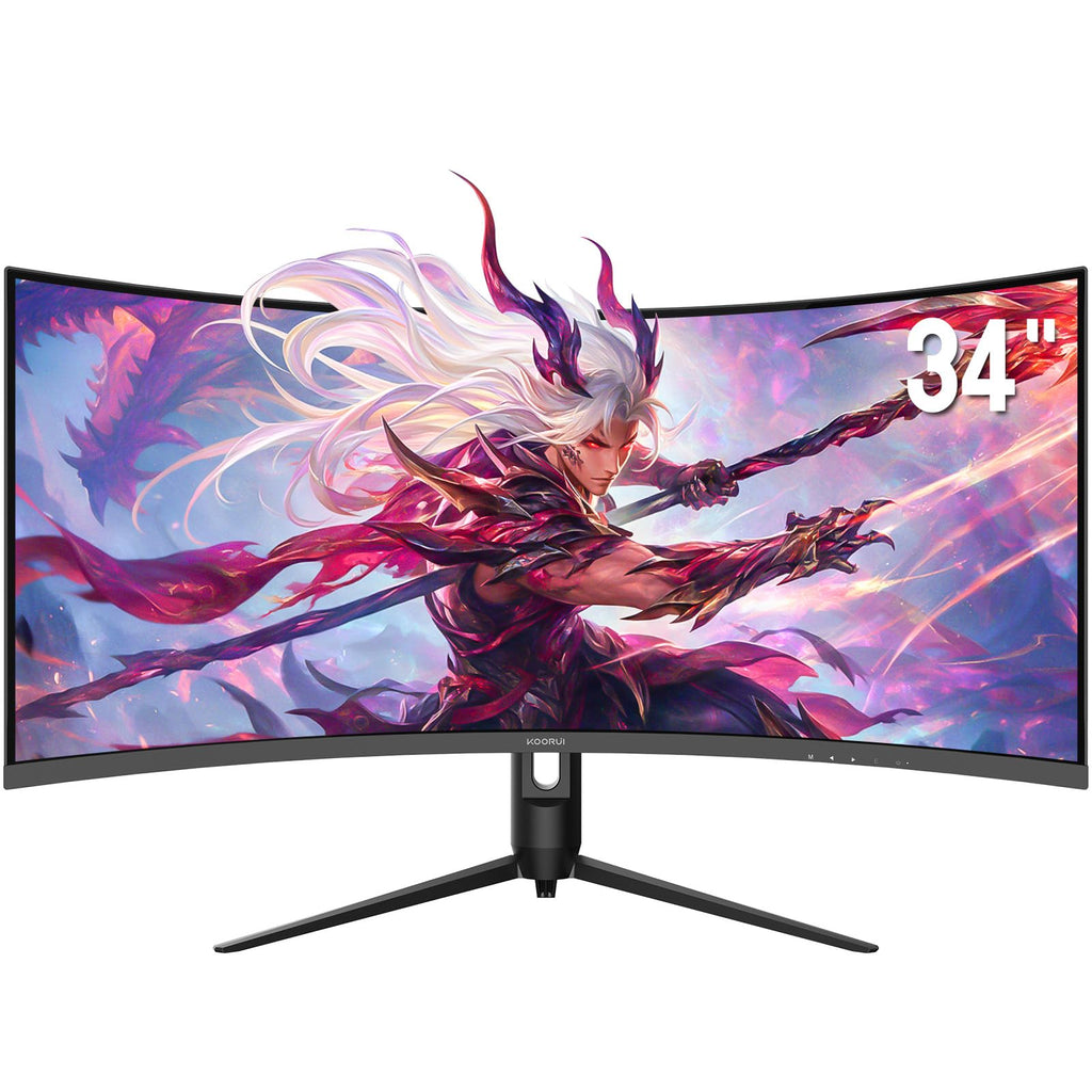 34 Inch 240Hz Ultrawide Curved Gaming Monitor WQHD 1500R HDR400 Q848618