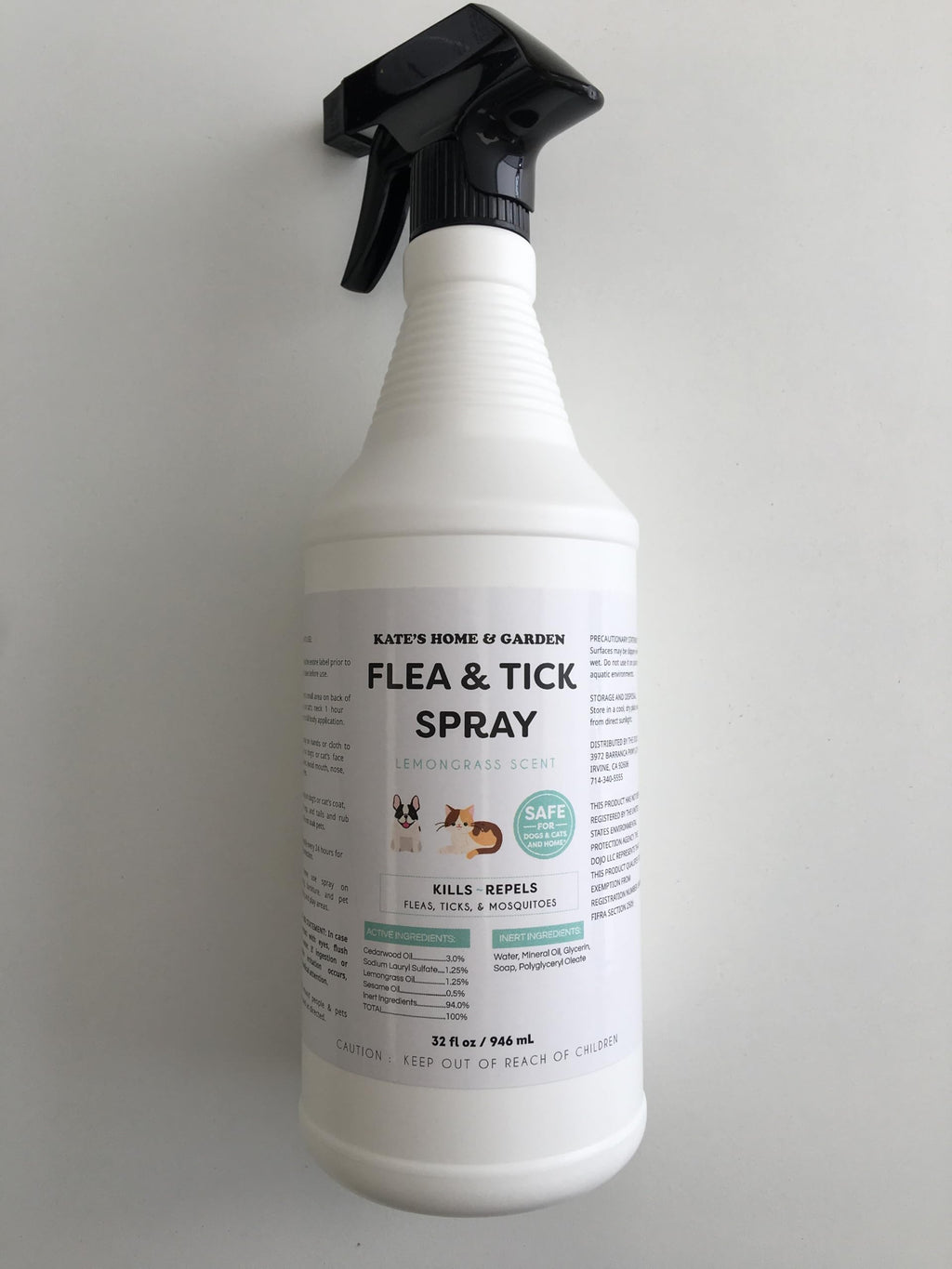 Flea and Tick Spray for Dogs & Cats 32oz F276509