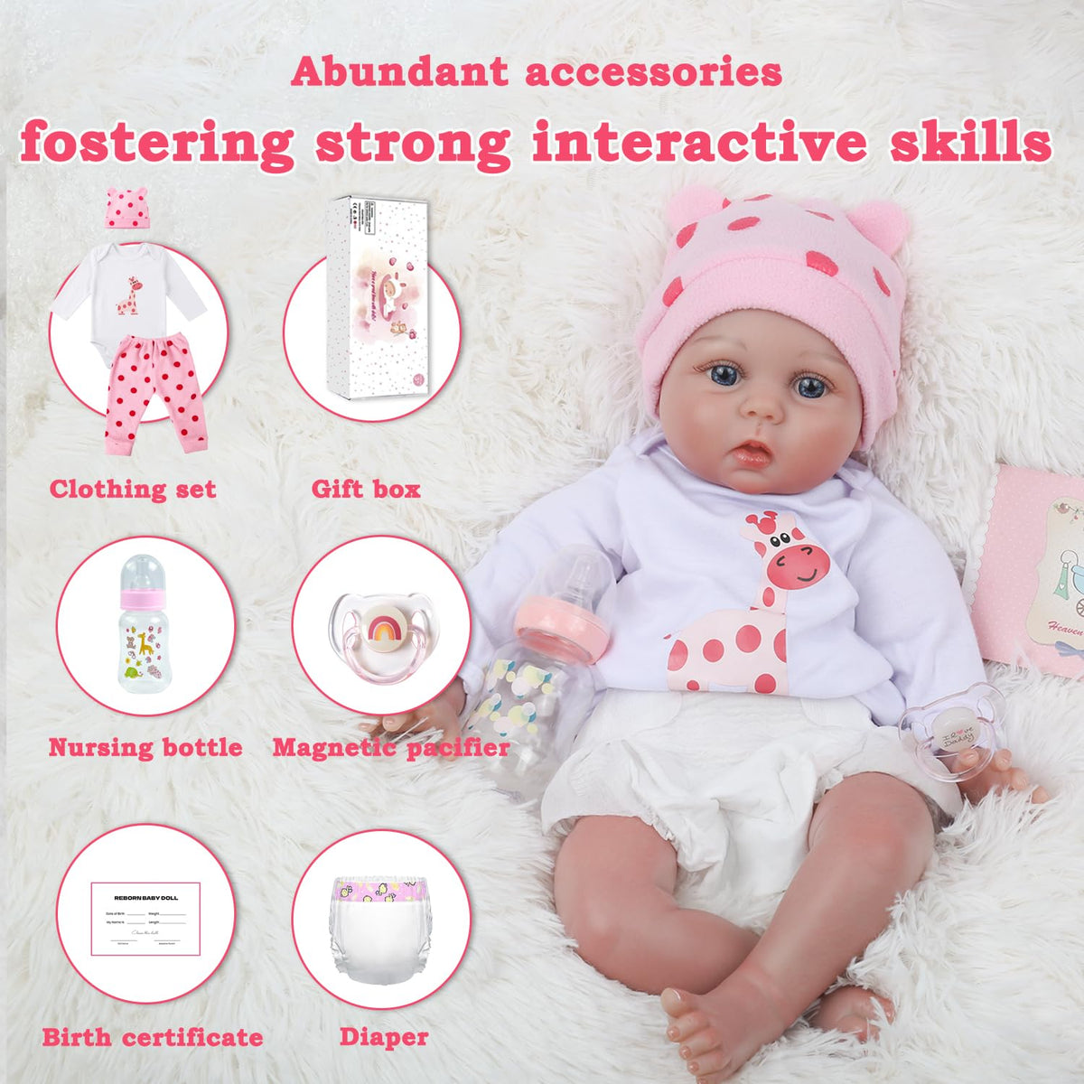 20 inches Realistic Newborn Baby Dolls G125606