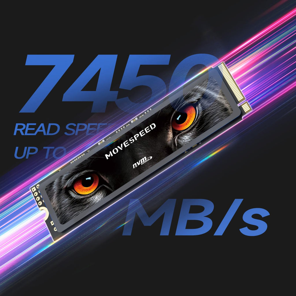2TB PCIe 4.0 NVMe M.2 Internal SSD with Heatsink J550856
