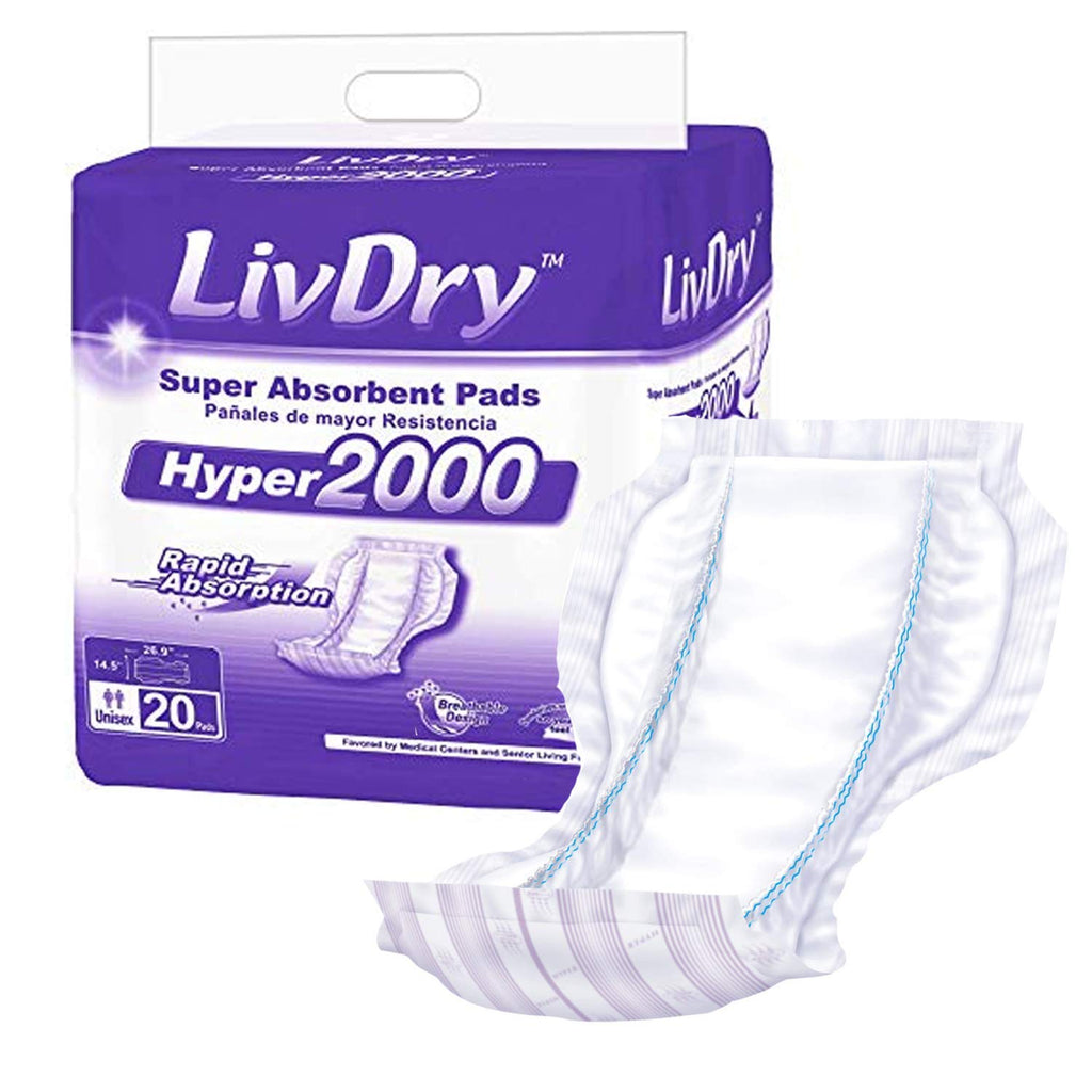 Adult 2XL Incontinence Underwear with Booster Pad Inserts Q967