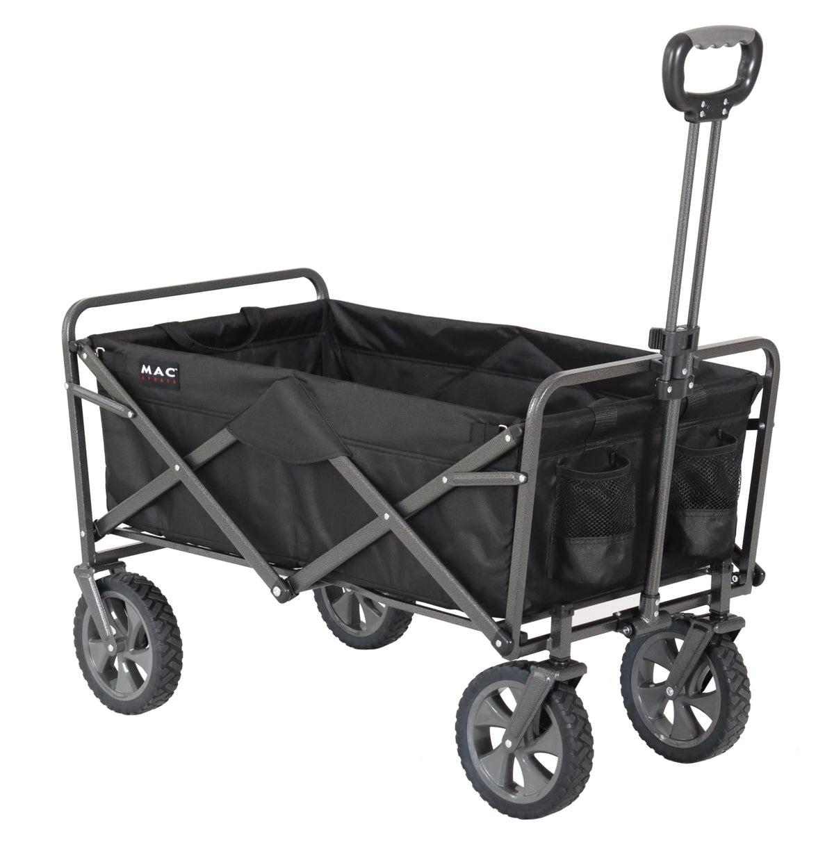 Collapsible Folding Outdoor Utility Wagon, Black F915