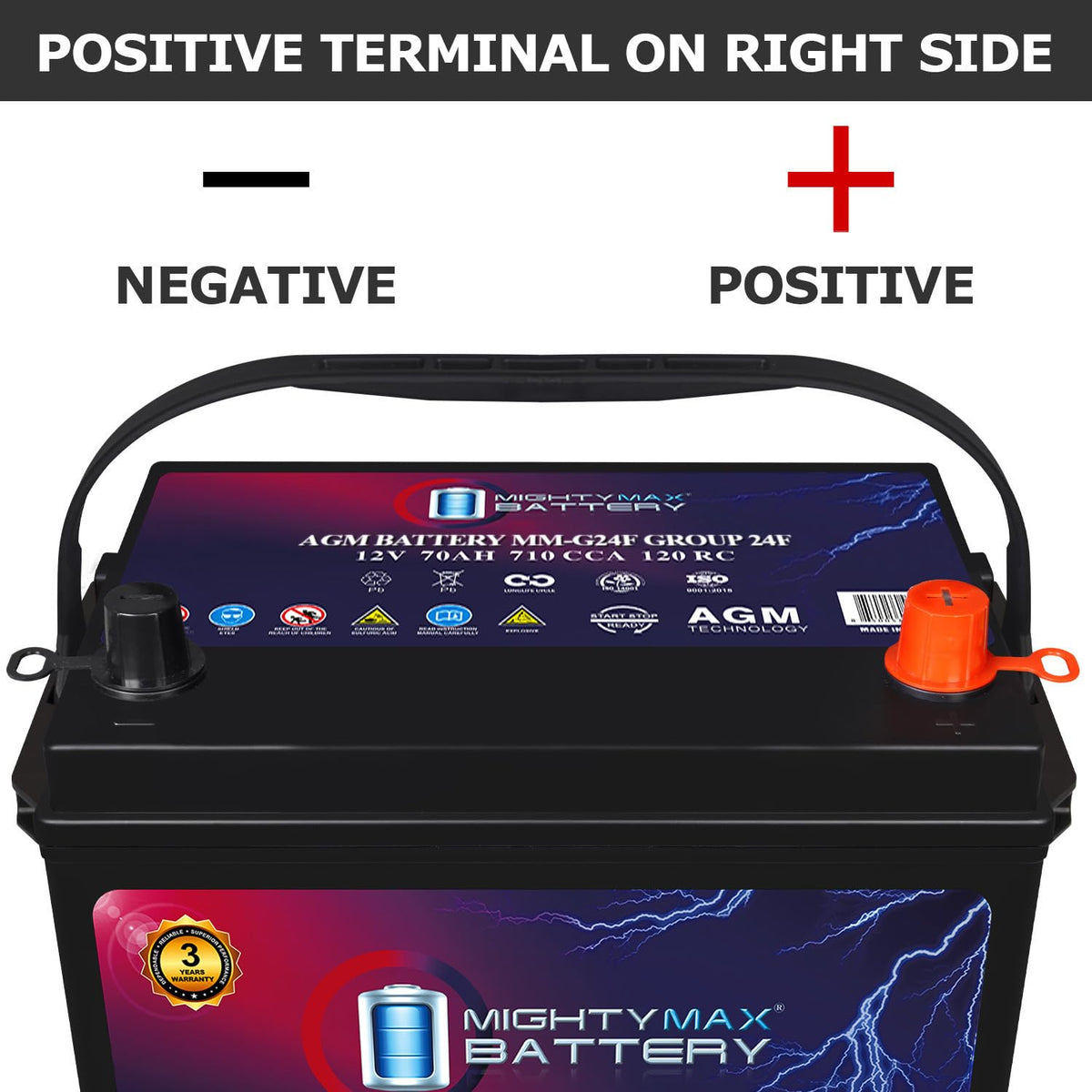 12V 70Ah AGM Replacement Battery O183084