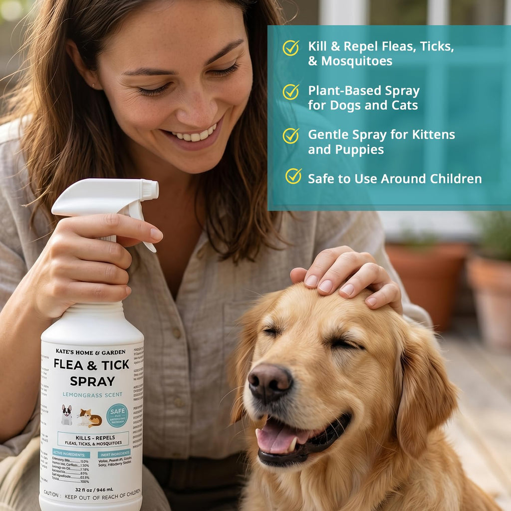 Flea and Tick Spray for Dogs & Cats 32oz F276509