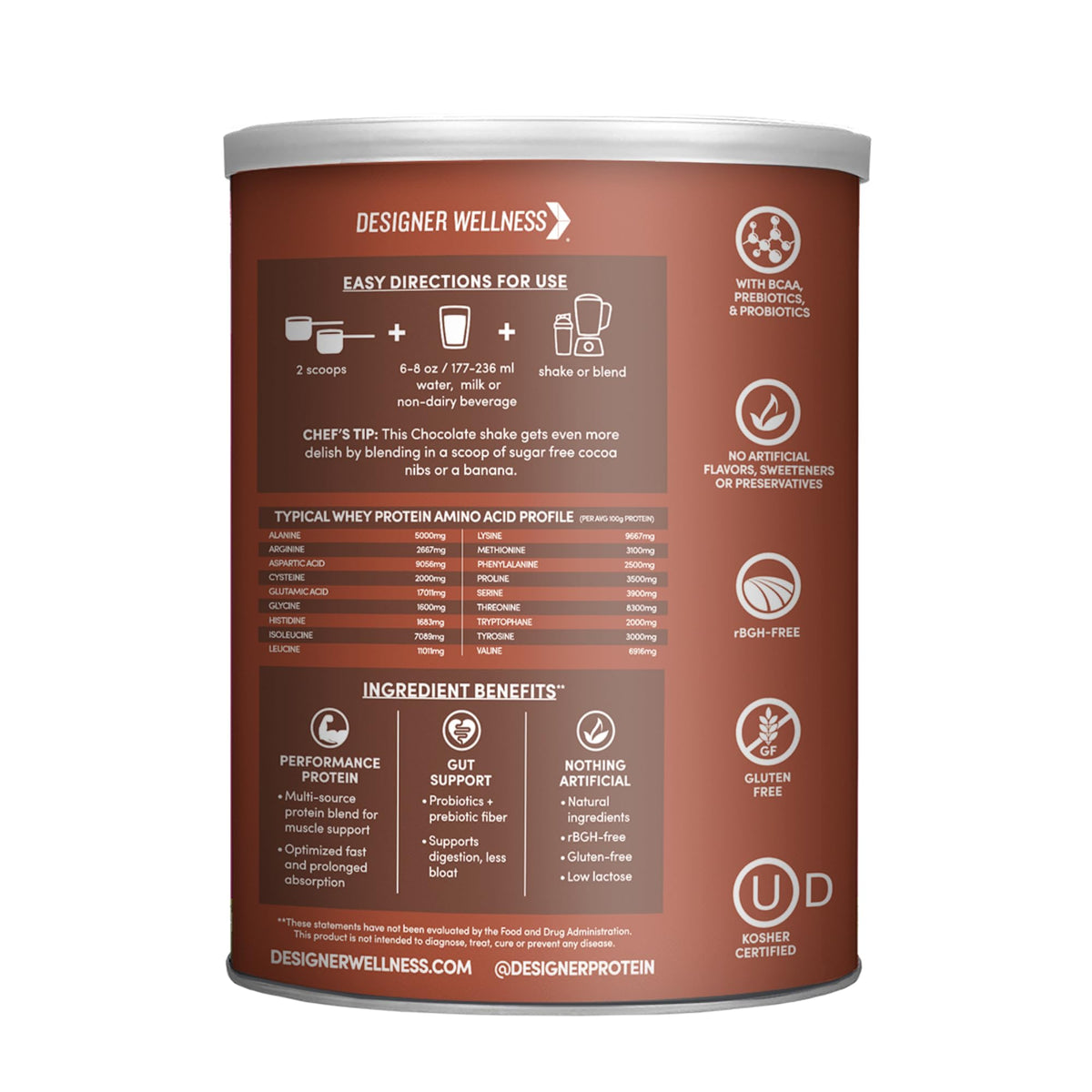 Chocolate Whey Protein Powder 12 oz I341