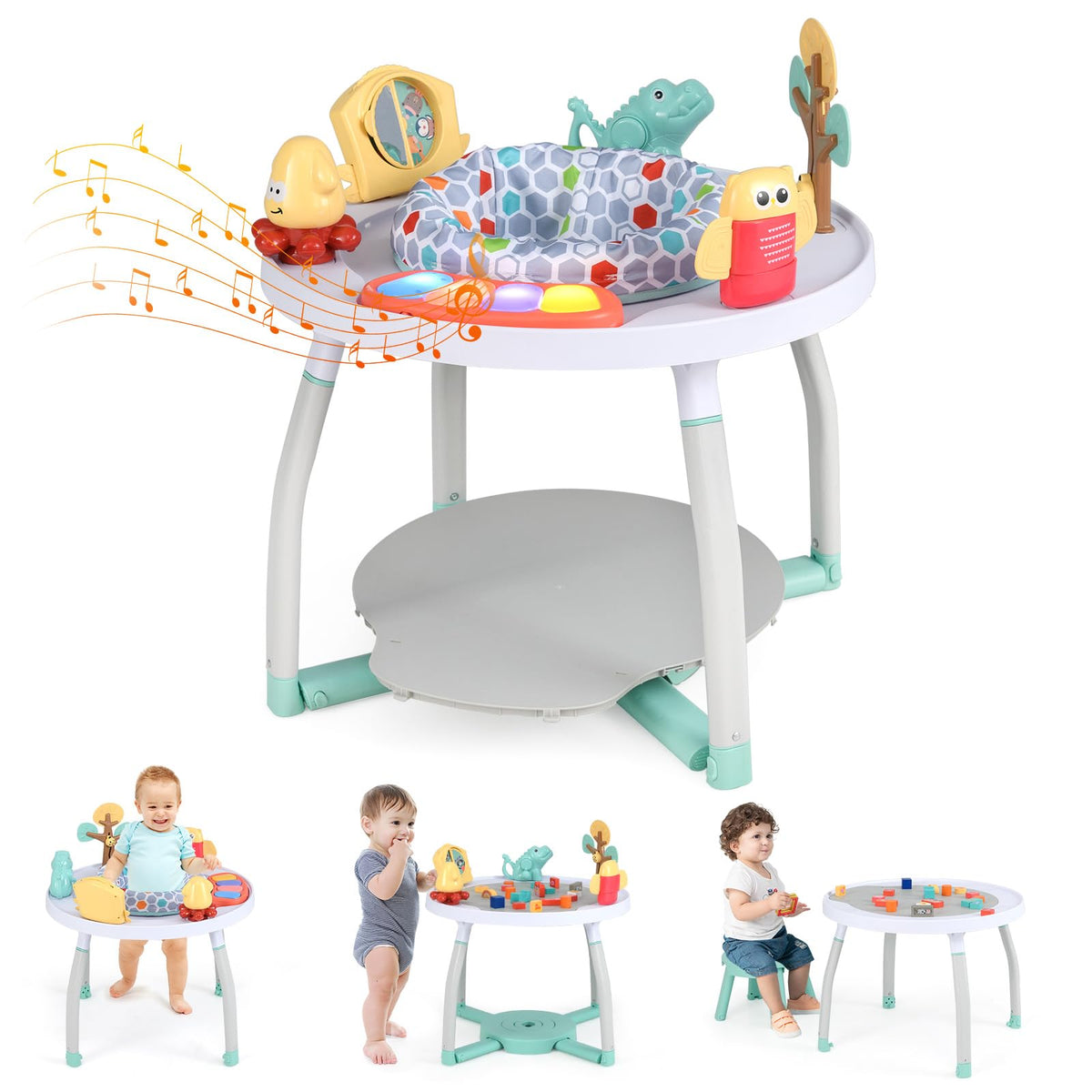 5 in 1 Baby Activity Center with Removable Toys White T11567