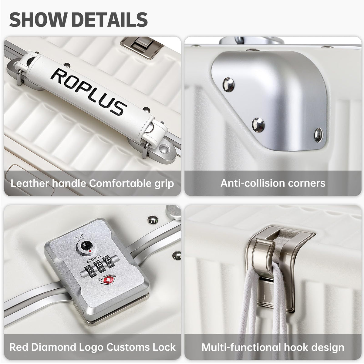 Aluminium Frame Carry on Luggage with TSA Lock C325
