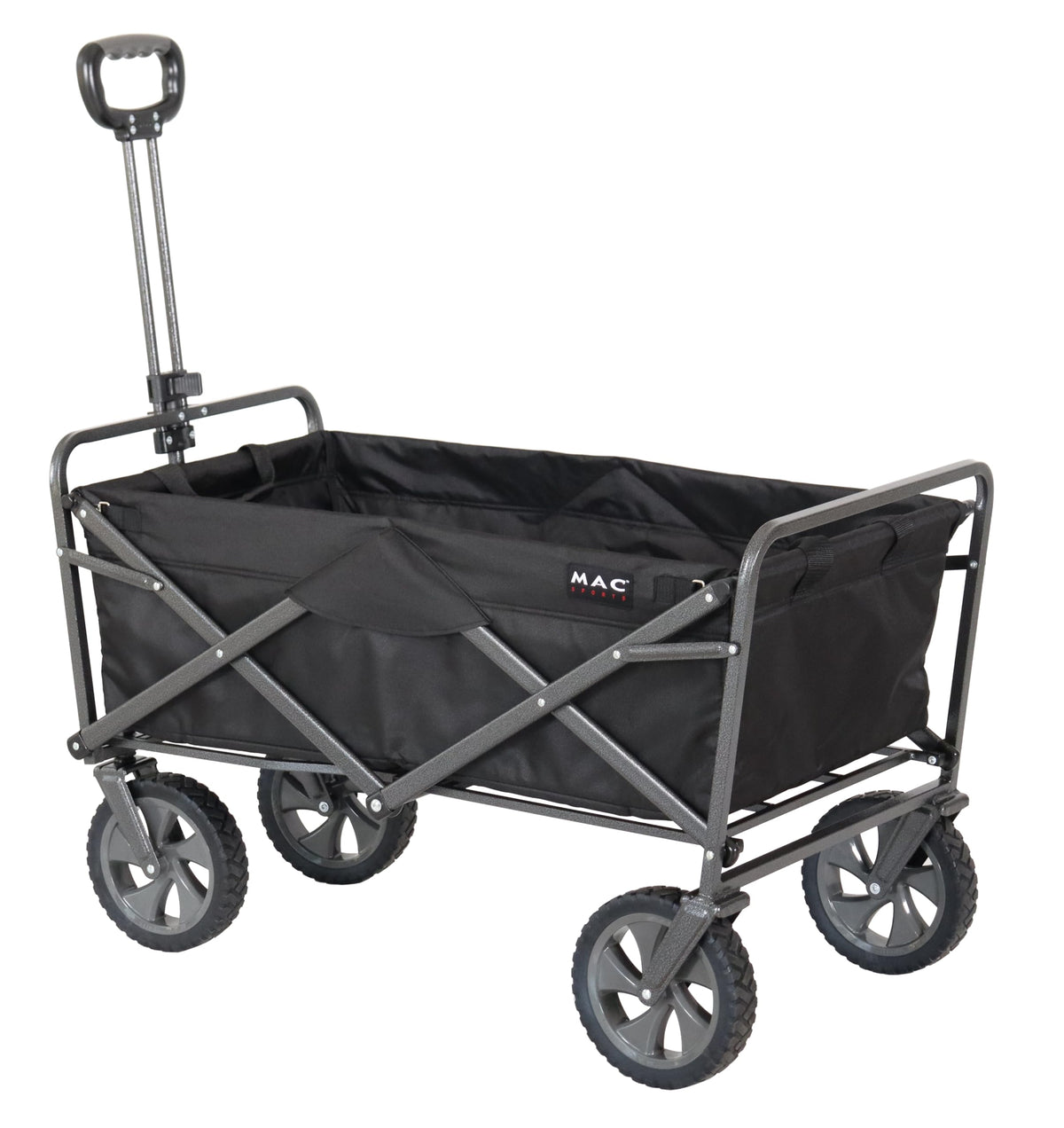 Collapsible Folding Outdoor Utility Wagon, Black F915