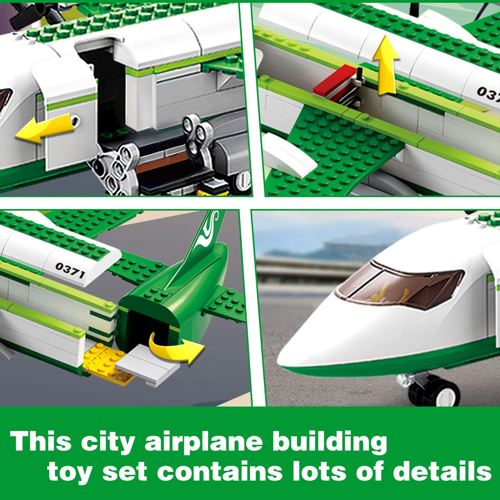 City Cargo Plane Building Set with Car T602