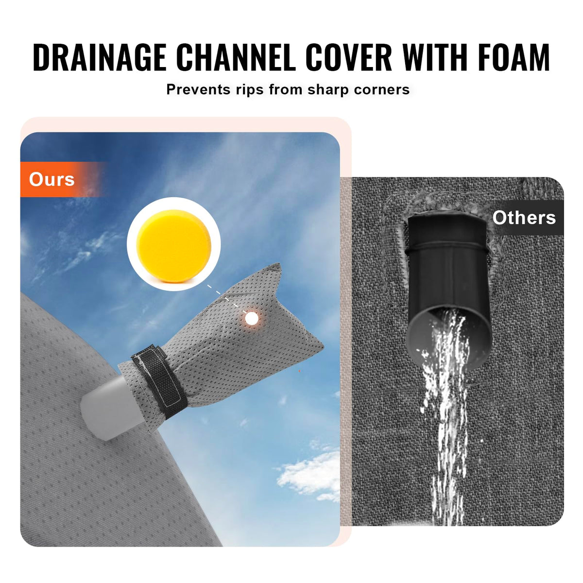 40-43 ft Non-Woven Fabric Waterproof RV Cover with Storage Bag U901