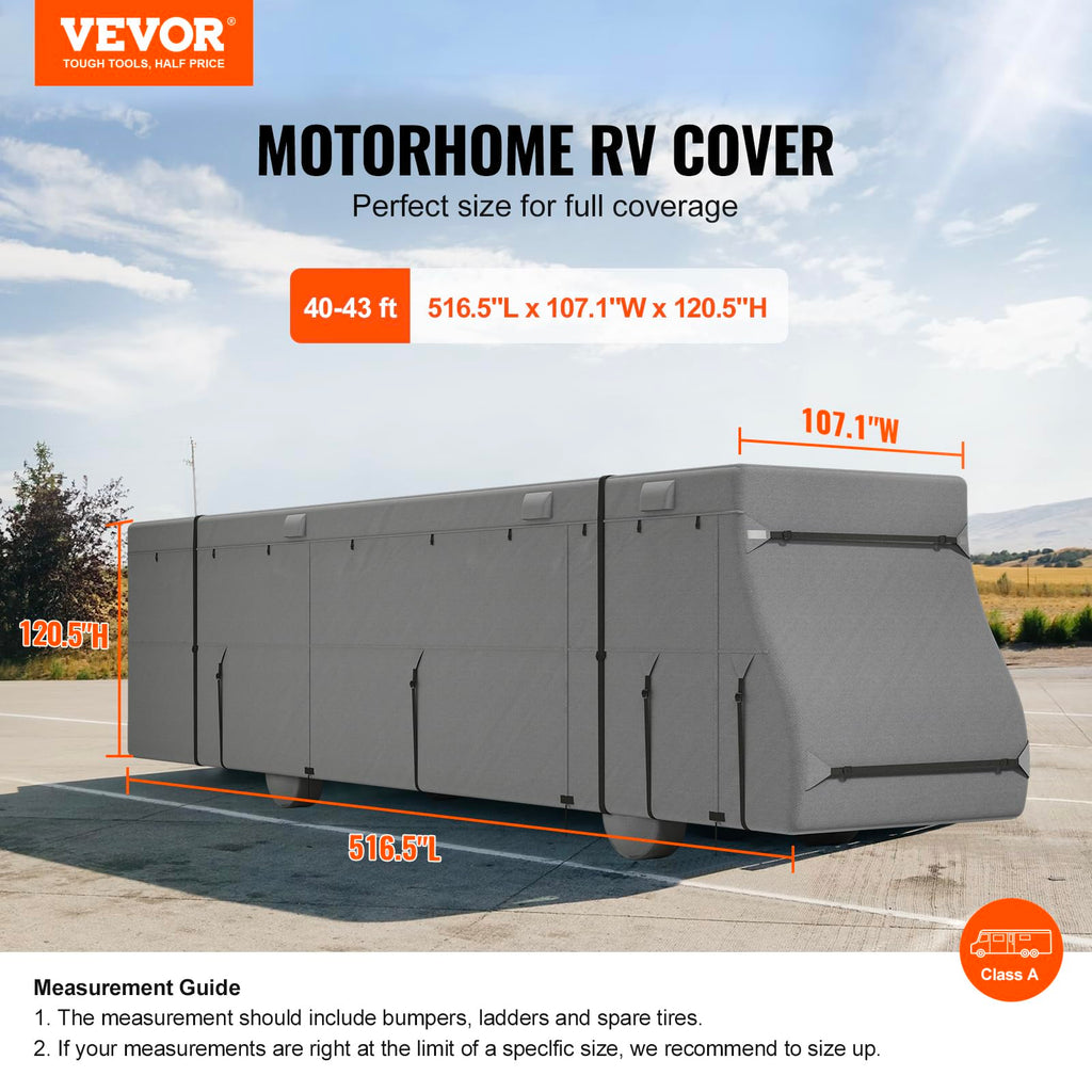 40-43 ft Non-Woven Fabric Waterproof RV Cover with Storage Bag U901