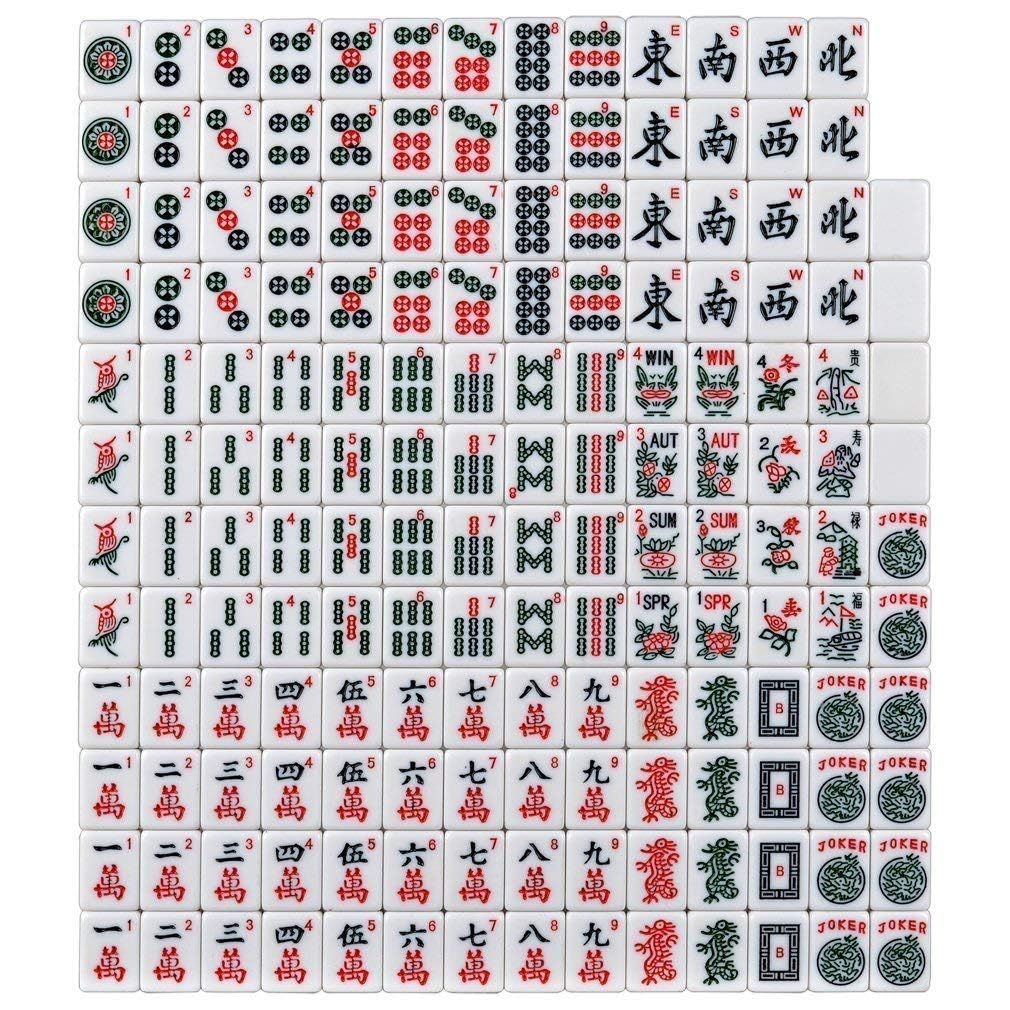 American Mahjong Set 166 Tiles with Soft Bag D657