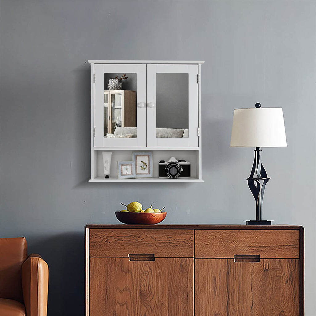Medicine Cabinet with Mirror 2 Doors T817510