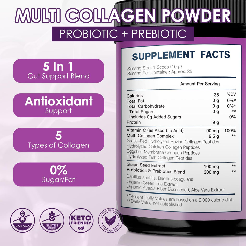Collagen Peptides Powder with Probiotics W7289