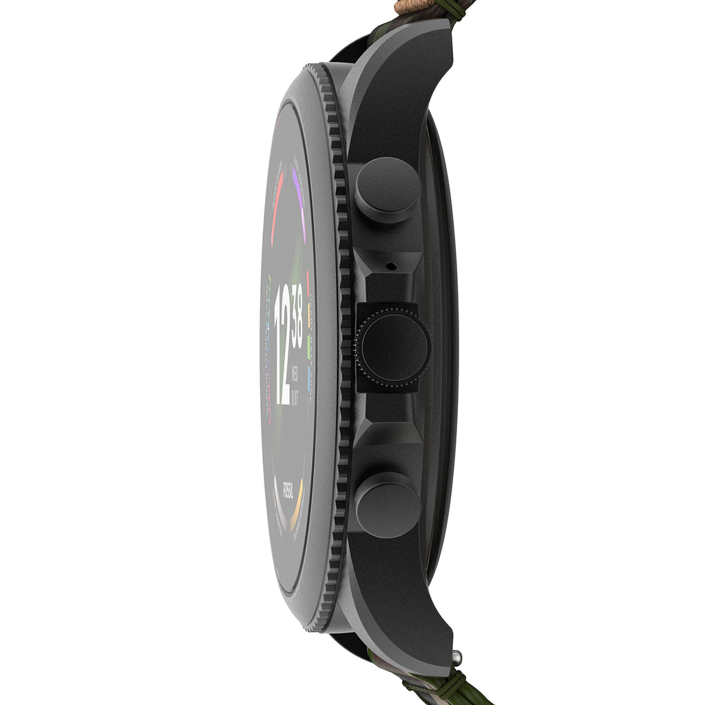 Black Stainless Steel Touchscreen Smart Watch X74855