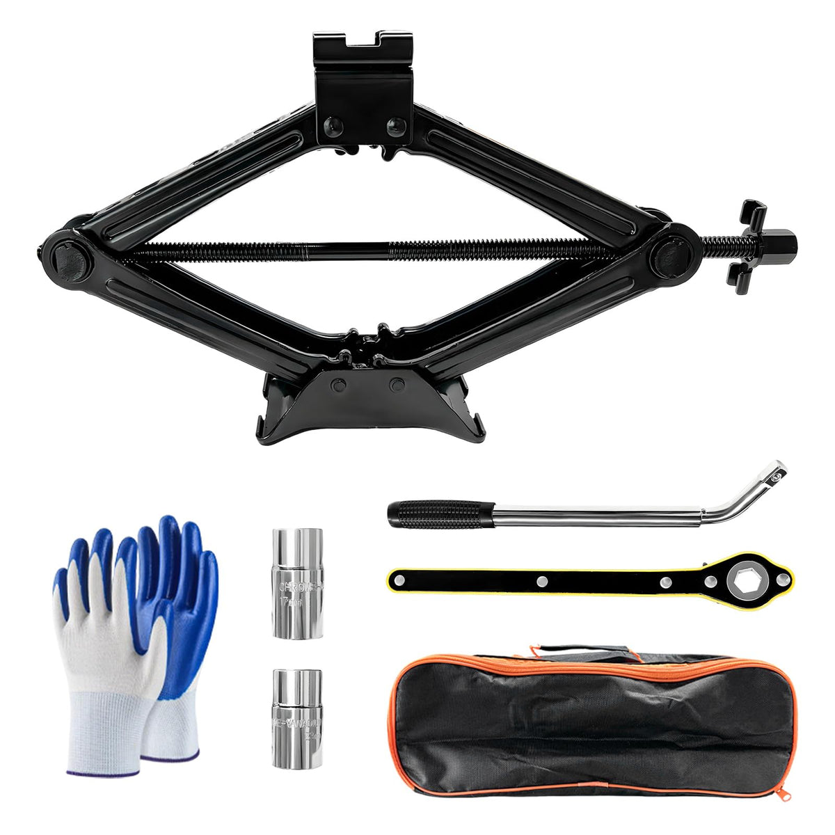 2 Ton Scissor Jack with Lug Wrench B848