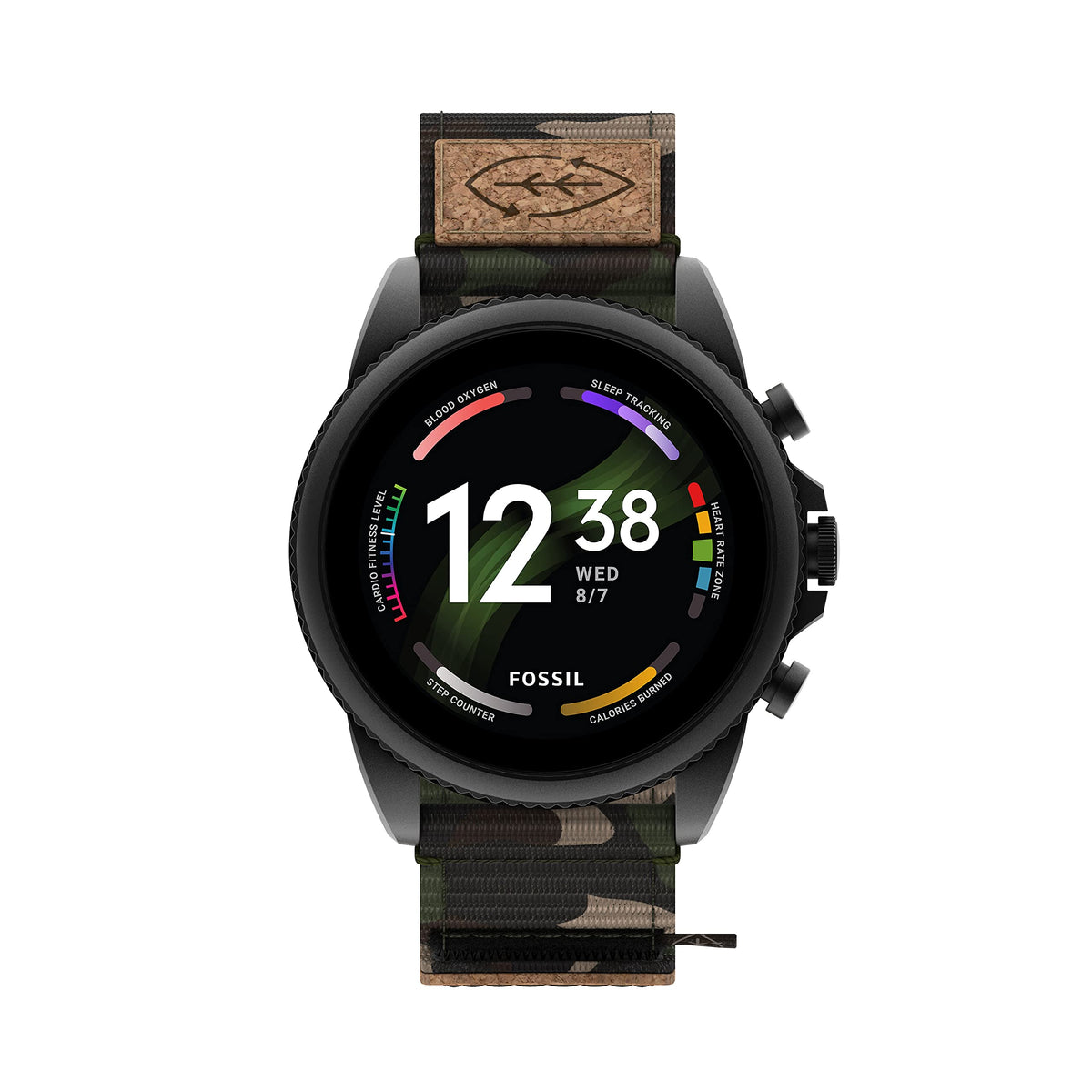 Black Stainless Steel Touchscreen Smart Watch X74855