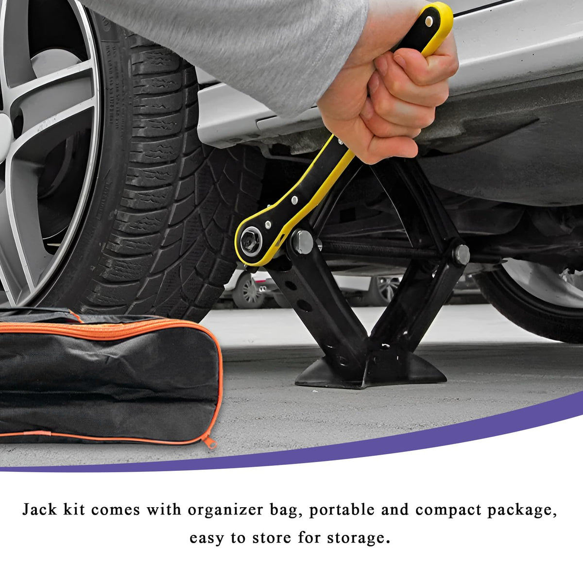 2 Ton Scissor Jack with Lug Wrench B848