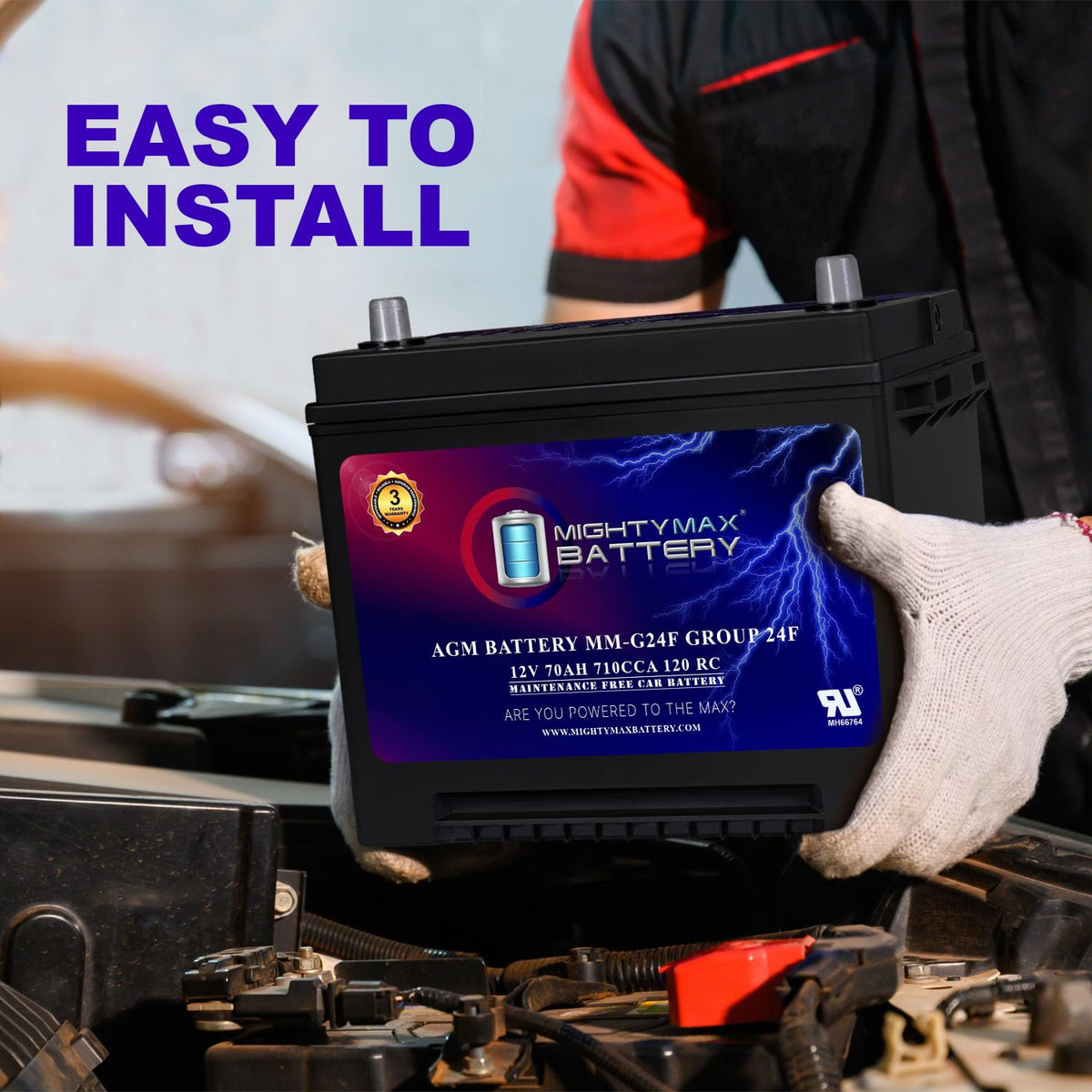 12V 70Ah AGM Replacement Battery O183084