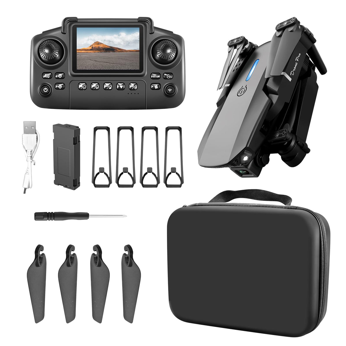 Foldable RC Drone with 720P HD Dual Camera C4783