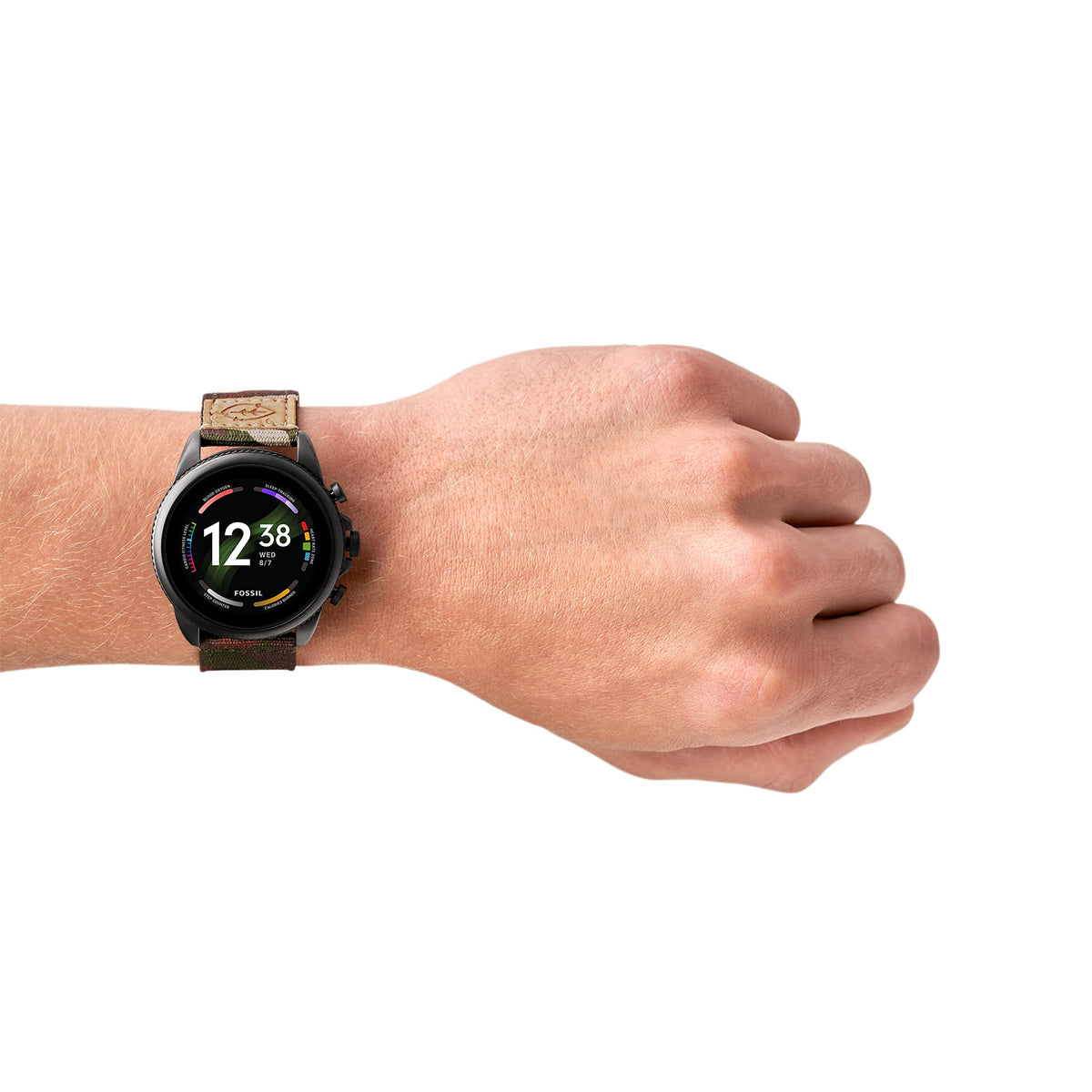 Black Stainless Steel Touchscreen Smart Watch X74855