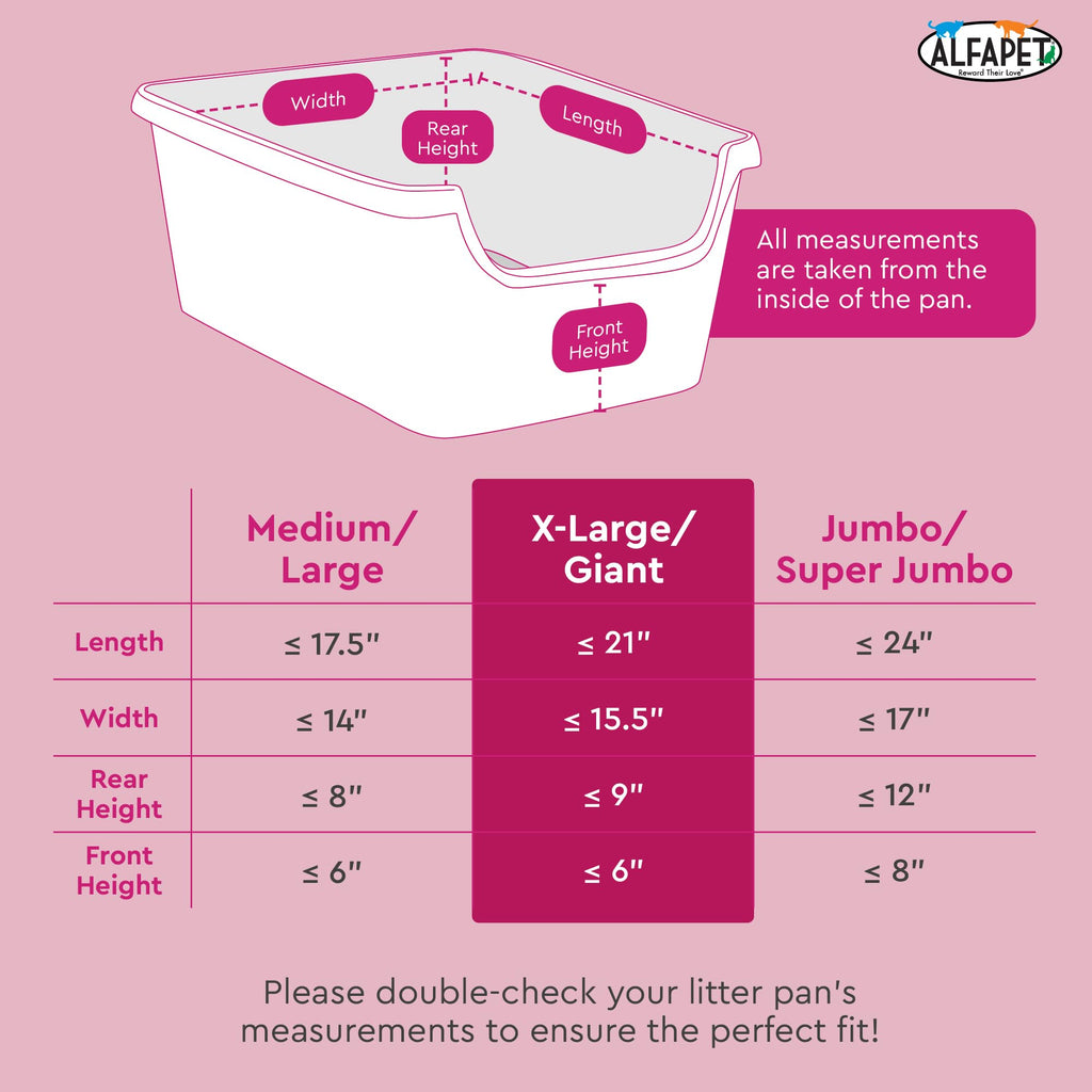 Elastic Cat Litter Box Liners Extra Giant 10 Count K88932