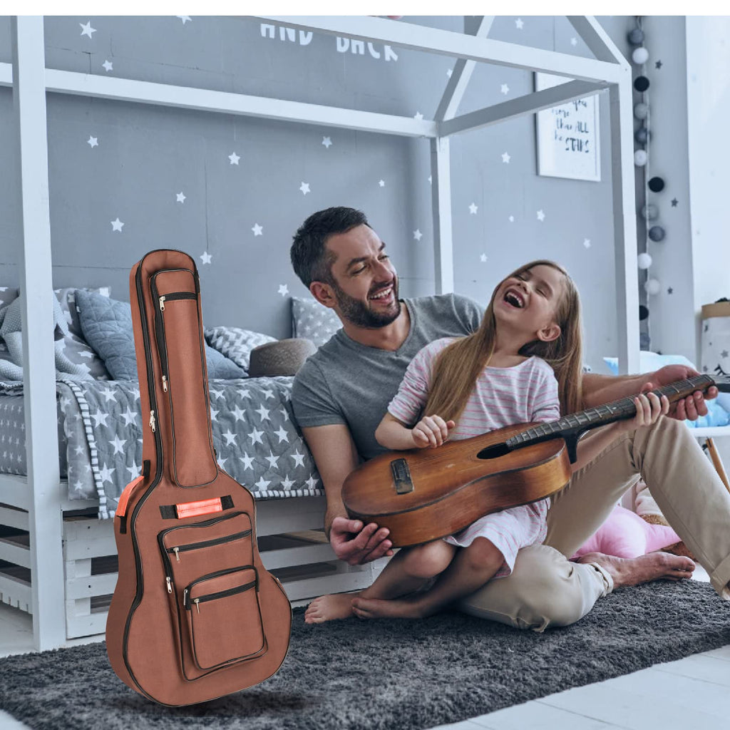 40 41 42 Inches 6 Pockets Waterproof Oxford Cloth Guitar Bag P676