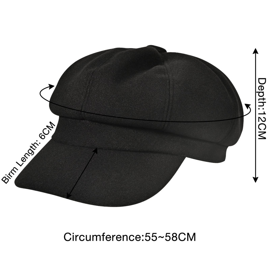 Wool Blend Newsboy Cap O323