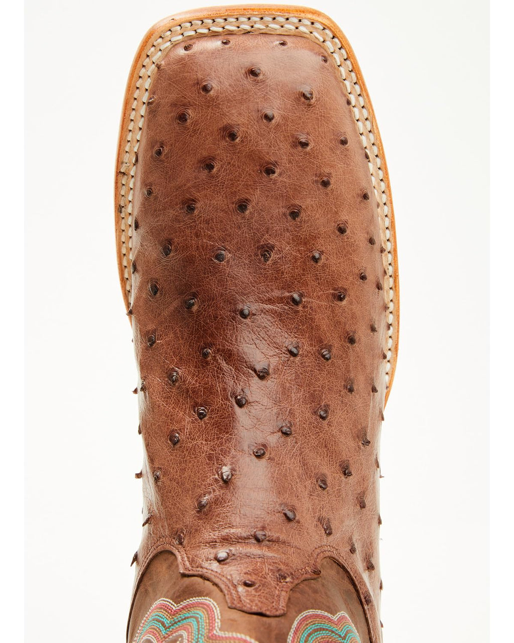 Men's Ostrich Western Boot Broad Square Toe O839