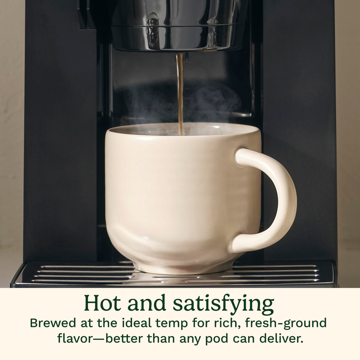 Grind and Brew Single Serve Coffee Maker, 6 Cup Sizes S558