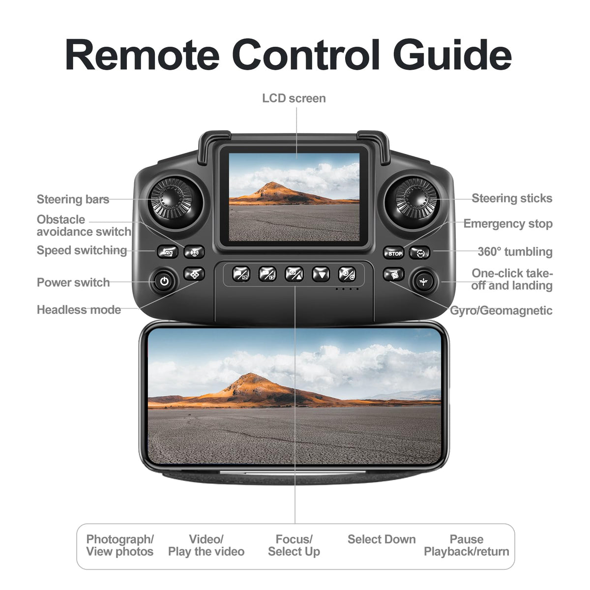 Foldable RC Drone with 720P HD Dual Camera C4783