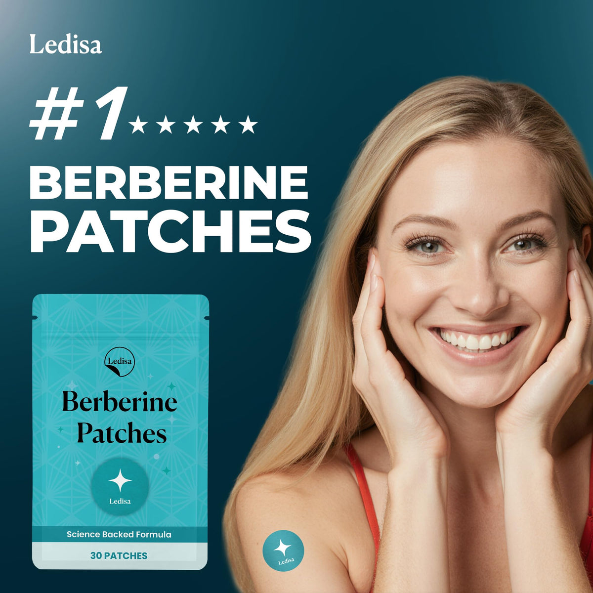 Berberine Patches with L-Glutamine, Garcinia Cambogia & Resveratrol B841