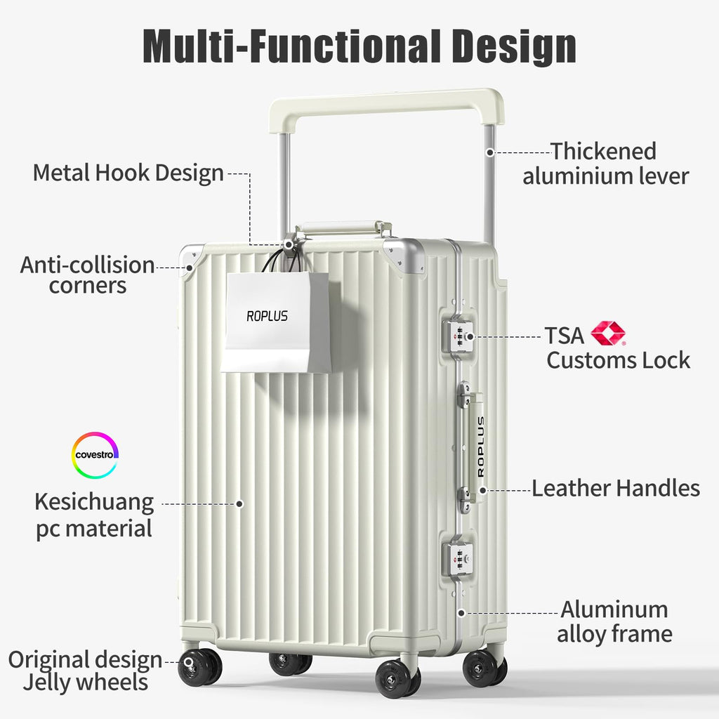Aluminium Frame Carry on Luggage with TSA Lock C325