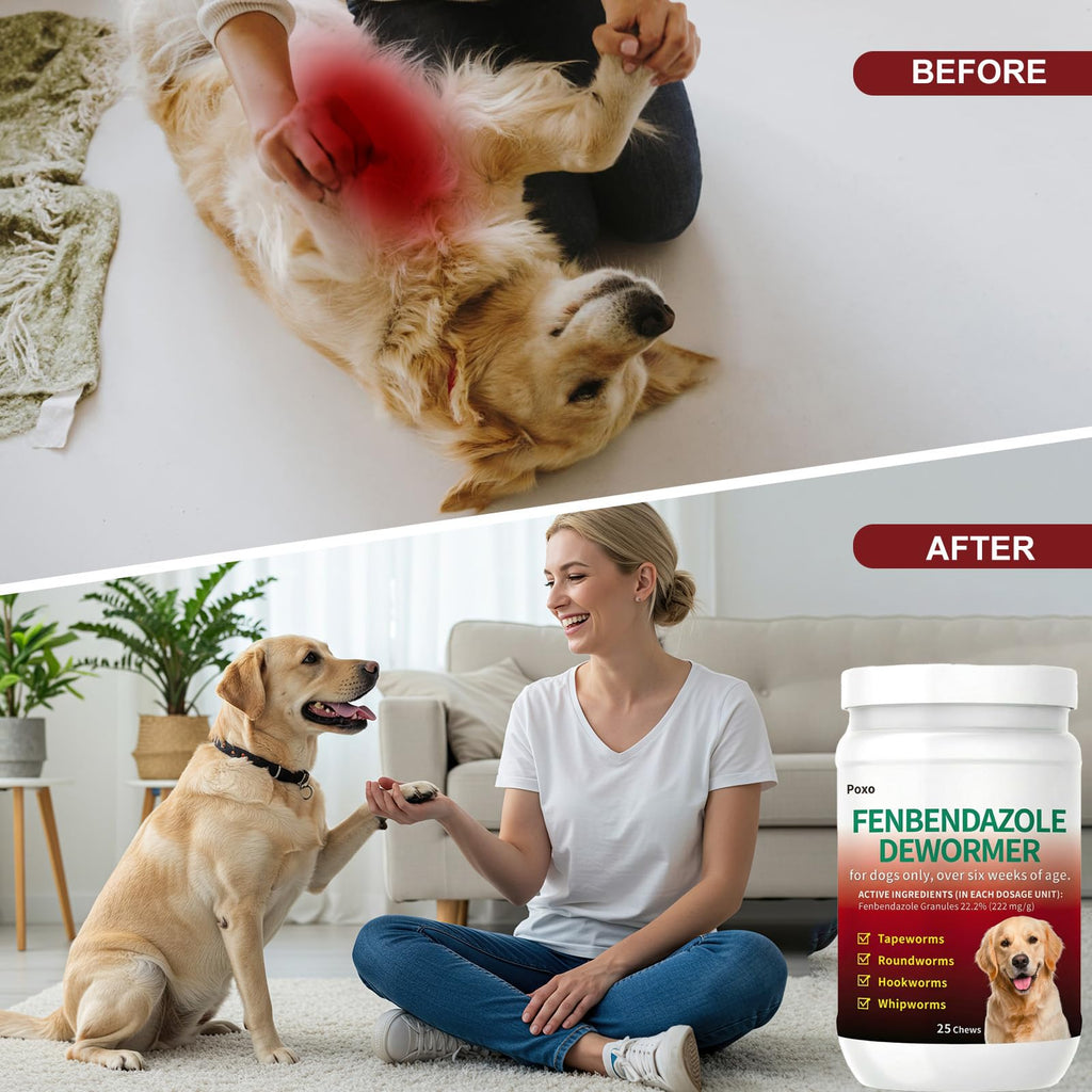 Fenbendazole Dog Dewormer 25 Chews Y598500