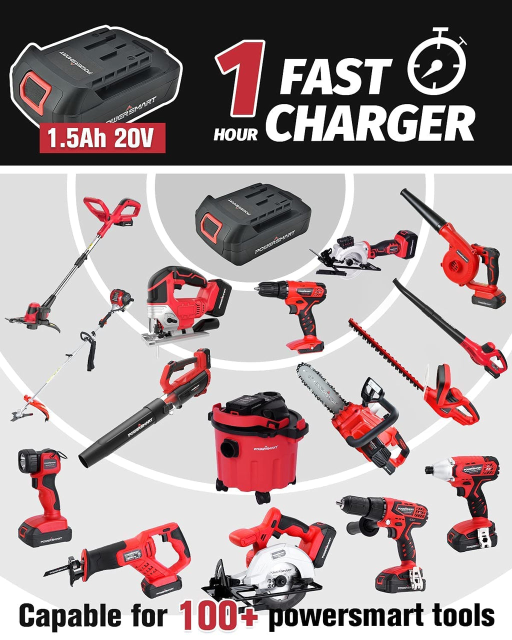 20V Cordless Drill Driver Set with Battery and Charger U9369