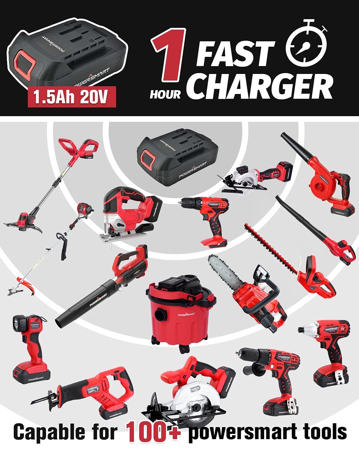 20V Cordless Drill Driver Set with Battery and Charger U9369