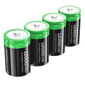 Rechargeable D Batteries, 12000mAh Ni-MH 1.2V 4-Pack O8739