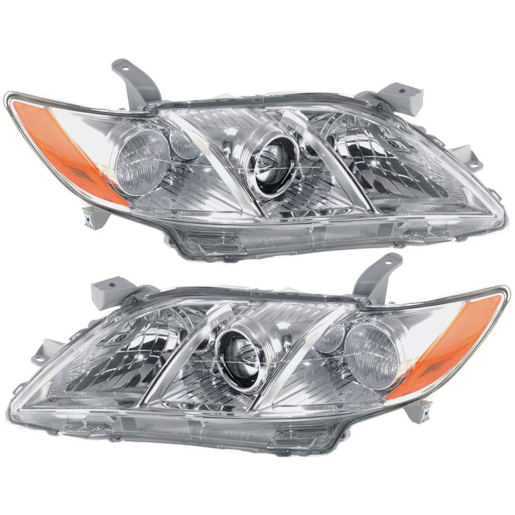 Toyota Camry Headlight Assembly Pair Driver and Passenger Side W5097