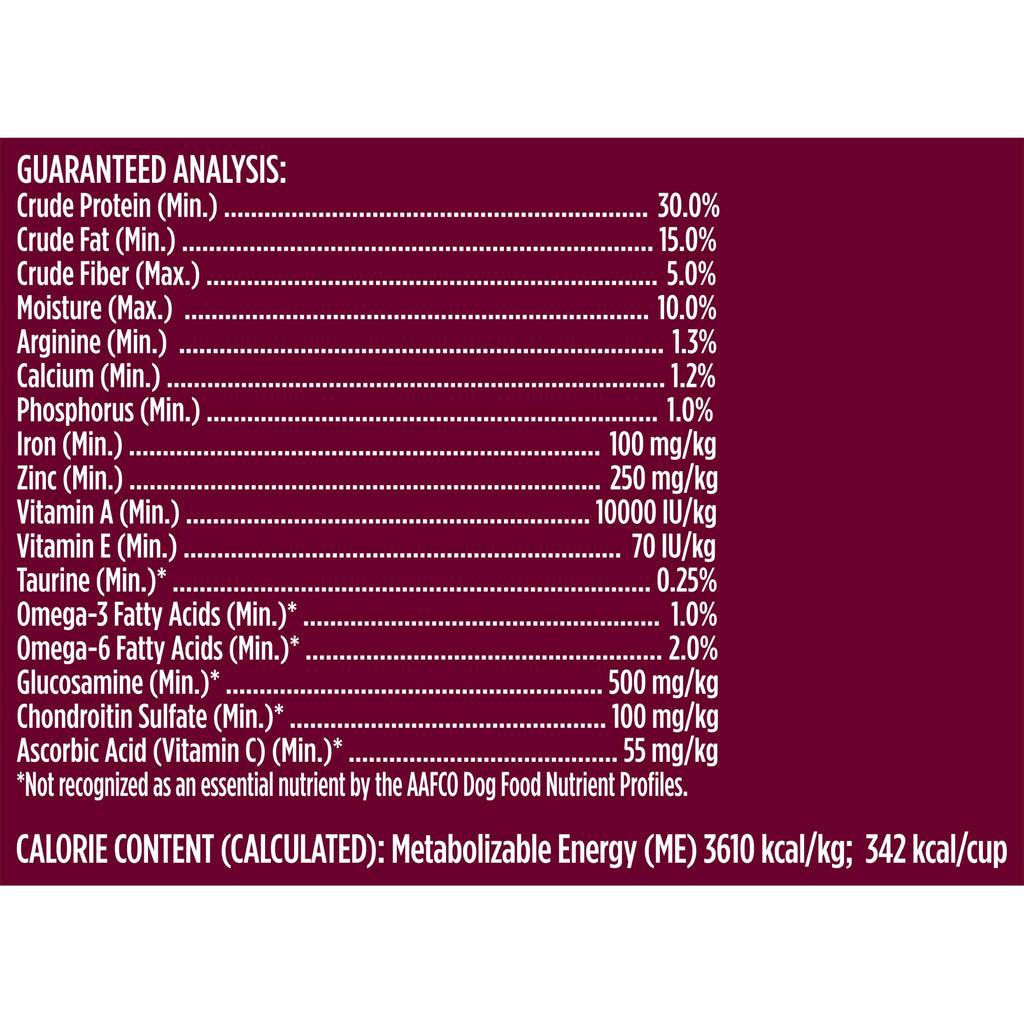 High Protein Dry Dog Food 4 lb. Bag H205