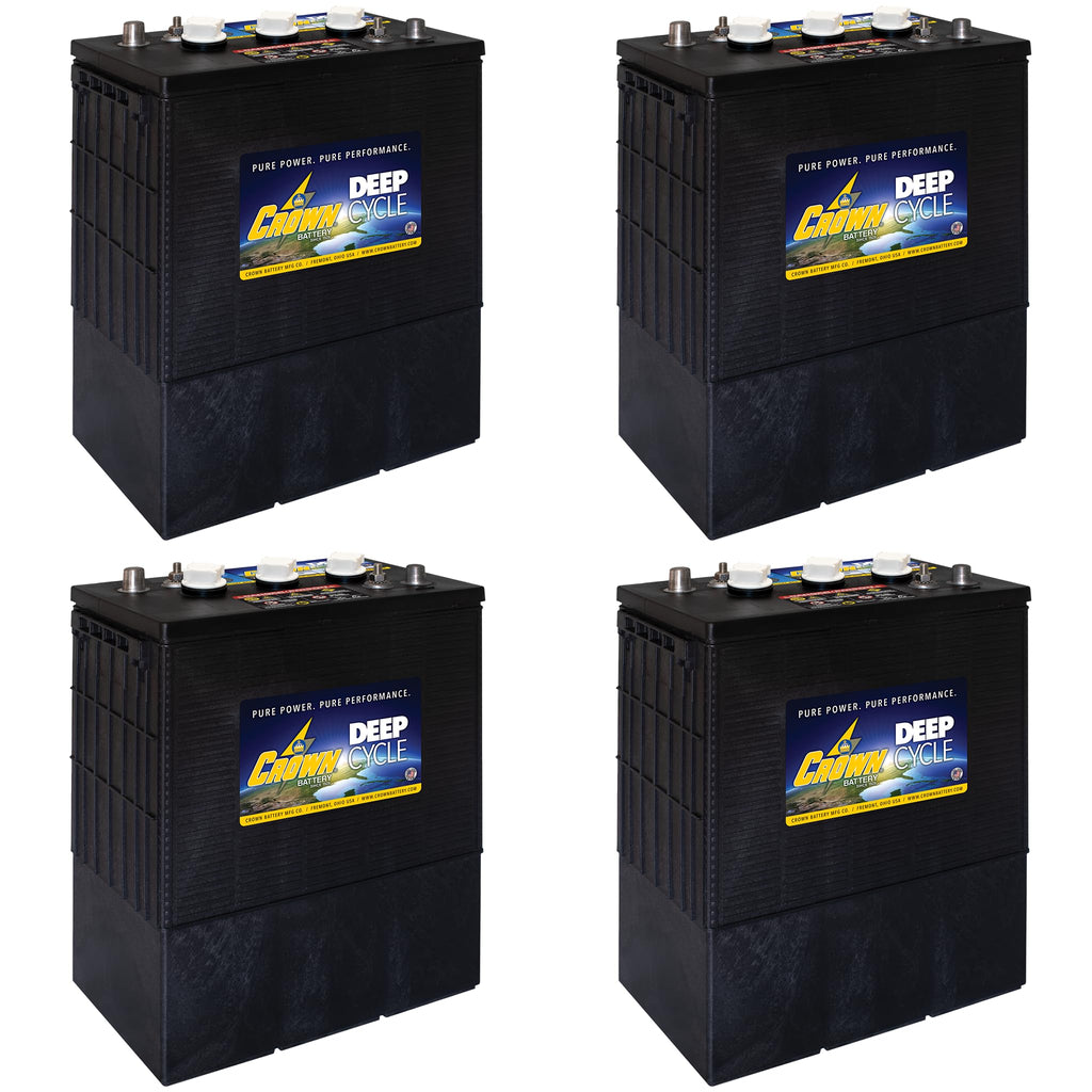6V 390Ah Deep Cycle Flooded Lead Acid Battery Pack of 4 O9639